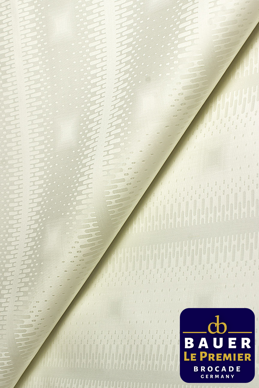 CBL022-CRM - BAUER LE PREMIER Brocade - Cream (5 yards)