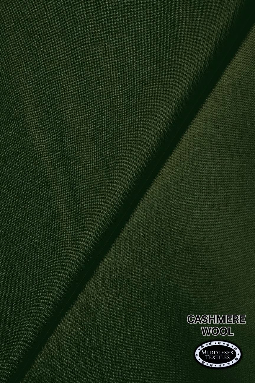 CSH001-BGN - Cashmere Wool - Dark Bottle Green (5 Yards)