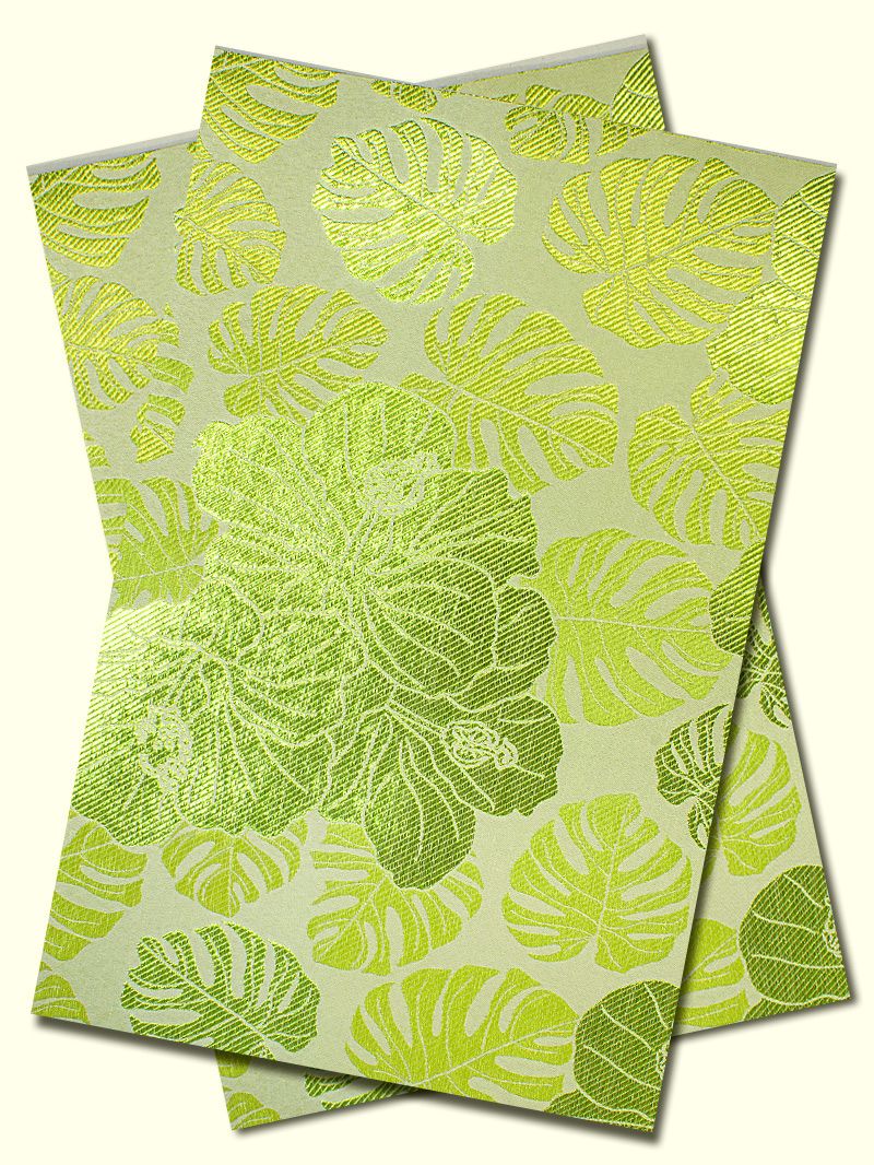 DGI009-LMG - Premium Damask Gele & Ipele (2pc set) - Lime Green