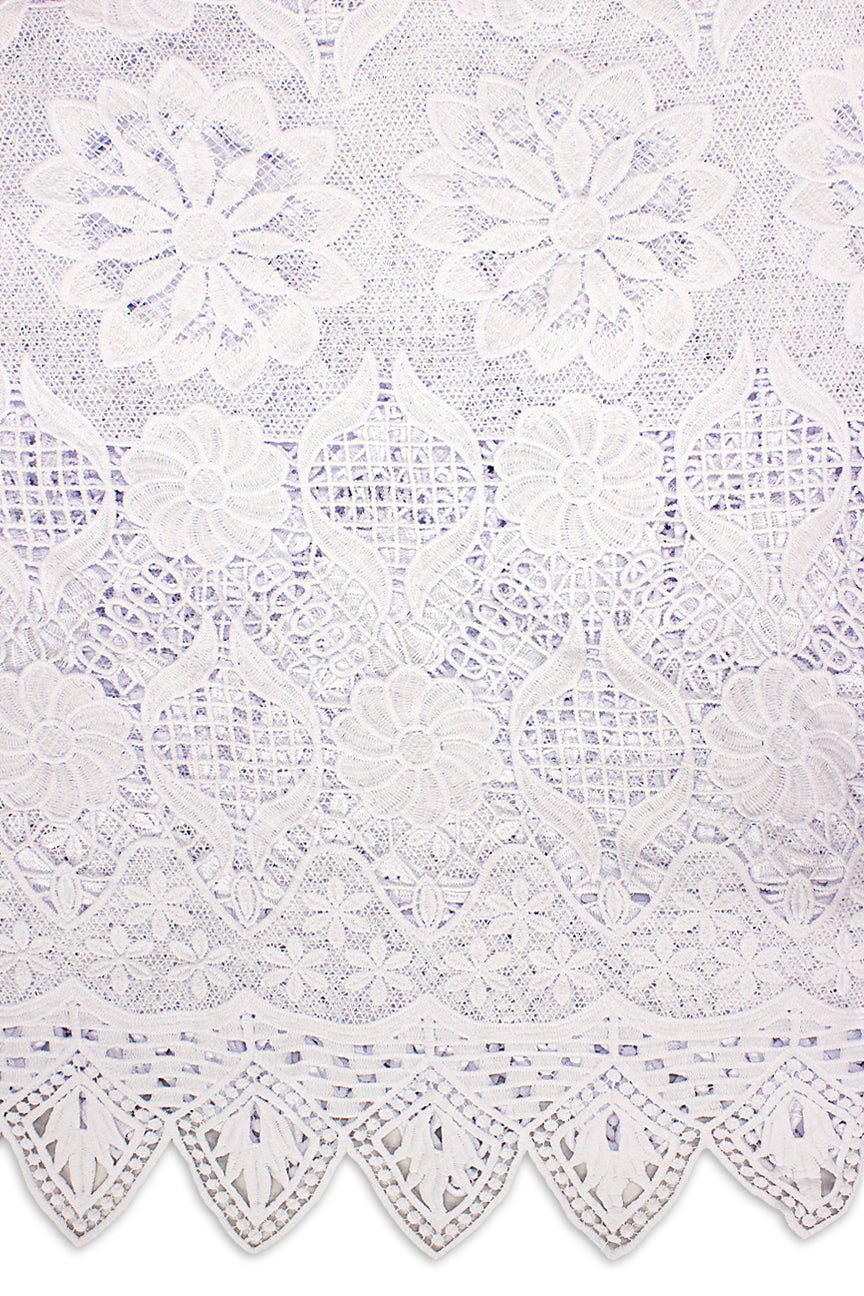 GPR084-WHT - Guipure Lace - White