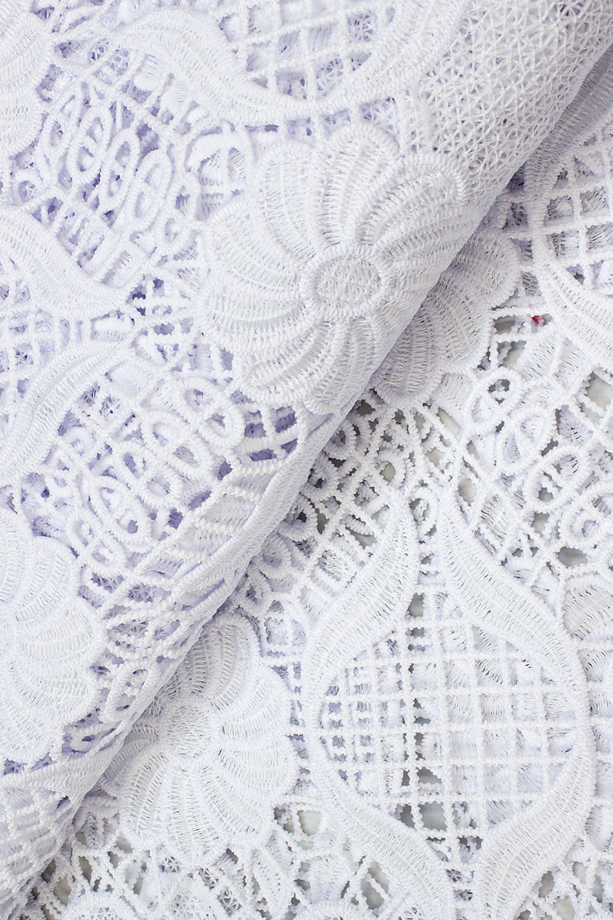 GPR084-WHT - Guipure Lace - White