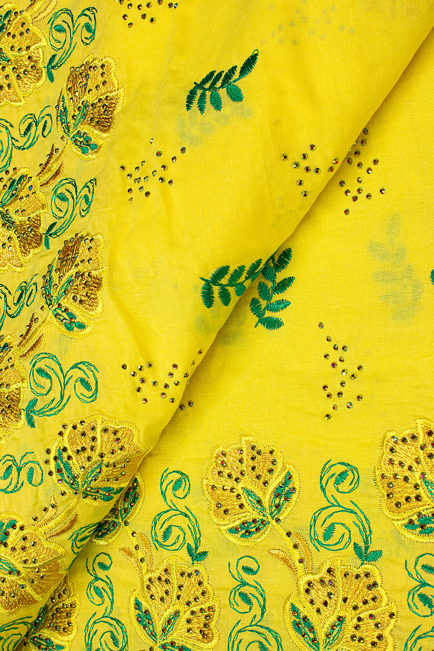 IRE628-YEL - Voile Lace - Yellow