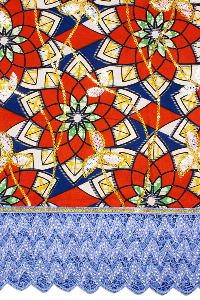 LWX144 – Lace Wax Print with Sequins