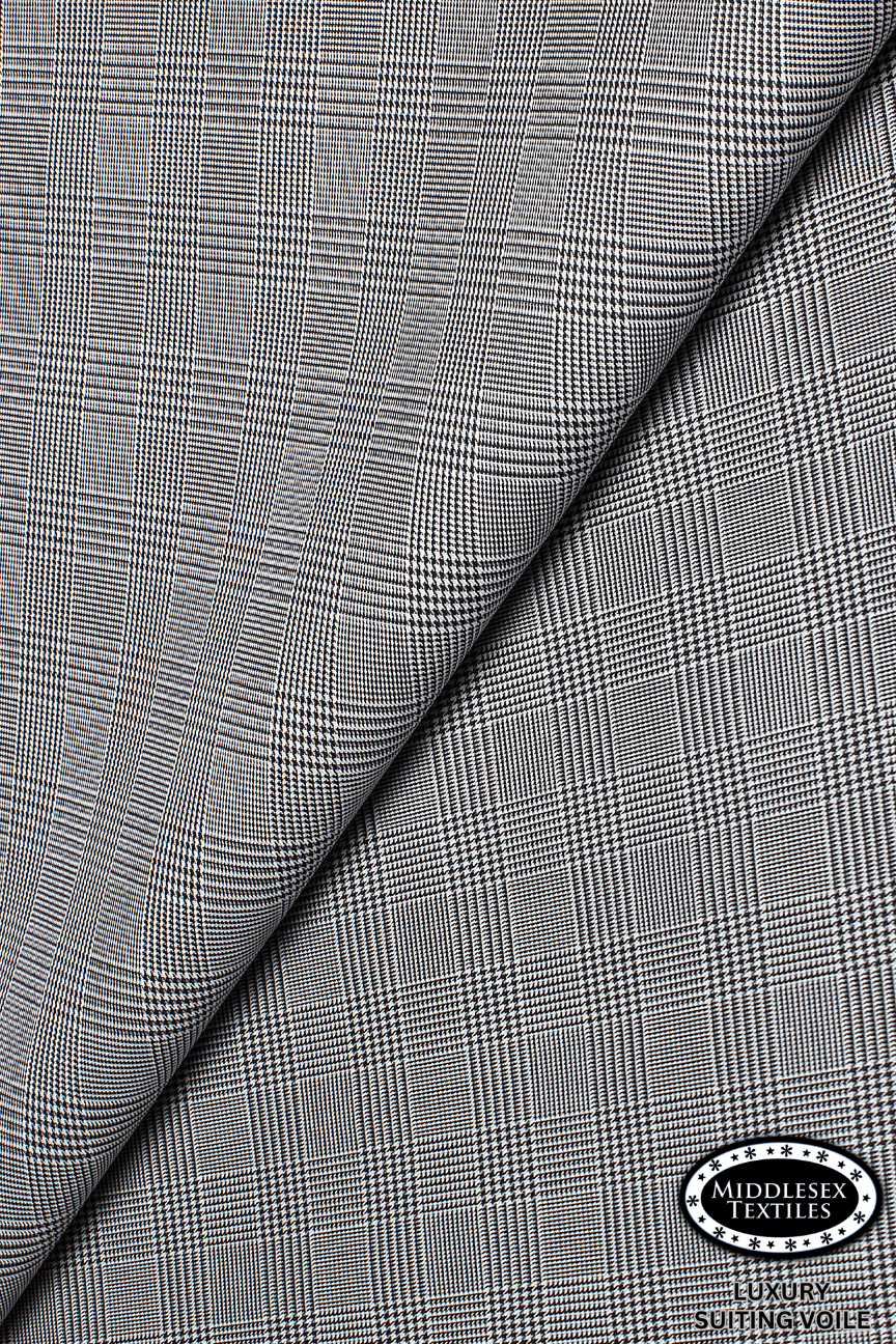 STV062-GRY - Middlesex Luxury Suiting Voile - Grey (5 yards)