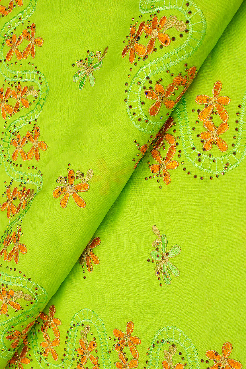 IRE630-LIM- Voile Lace - Lime, Orange & Gold